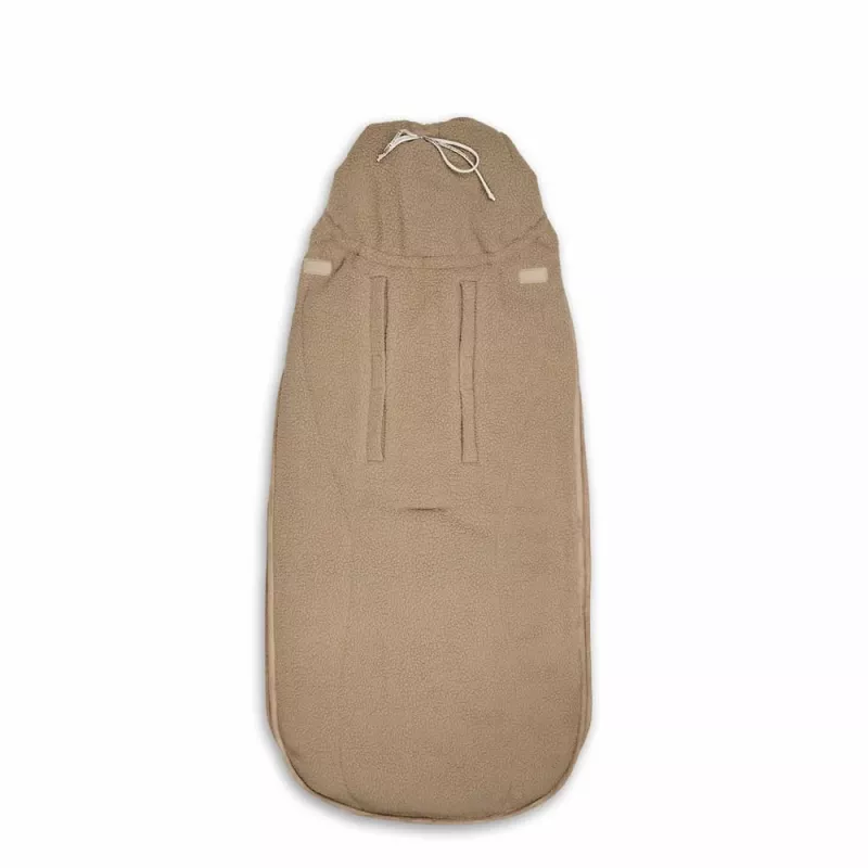 Lodger Mini BunkerTeddy All-Season Car Seat Footmuff, Beige