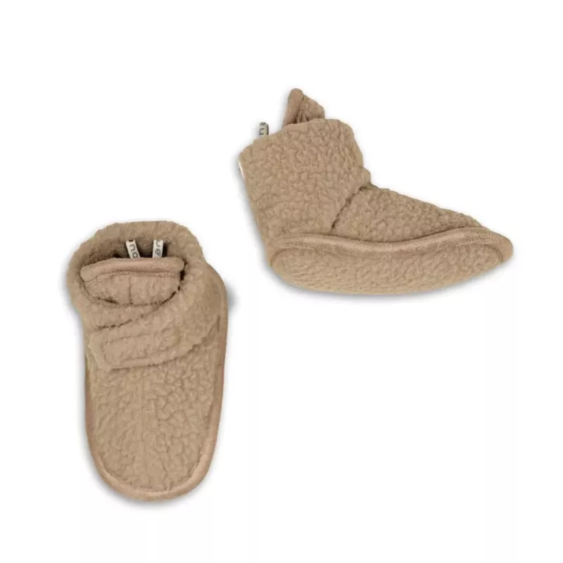 Lodger Teddy Baby Slippers Beige 6-12 Months