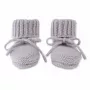 Lodger Slipper Merino Wool Baby Booties, Stone, 0-6 Months
