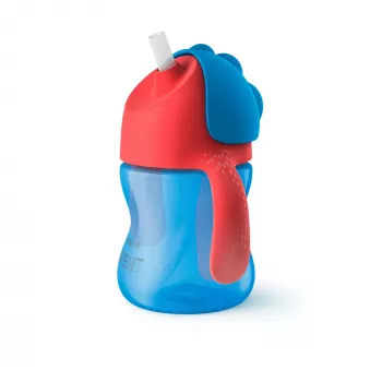Philips AVENT Straw Cup with Flexible Straw, 200 ml, 9m+, Blue