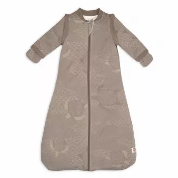 Lodger Hopper Matcha Turtle Baby Sleeping Bag with Removable Sleeves, Buffalo, 50/62