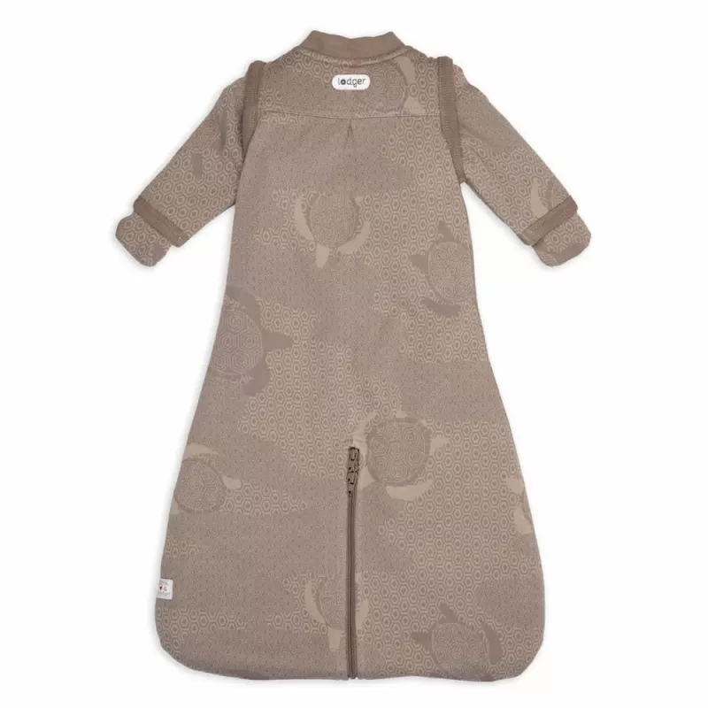 Lodger Hopper Matcha Turtle Baby Sleeping Bag with Removable Sleeves, Buffalo, 50/62