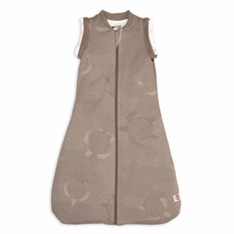 Lodger Hopper Matcha Turtle Baby Sleeping Bag with Removable Sleeves, Buffalo, 50/62