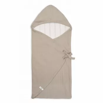 Lodger Wrapper Newborn Empire Cotton Swaddle Blanket 2-in-1, Shell