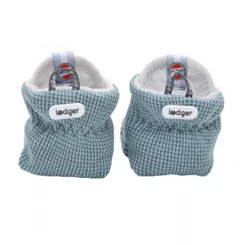 Lodger Slipper Ciumbelle Cotton Baby Slippers, 3-6 Months, Ocean