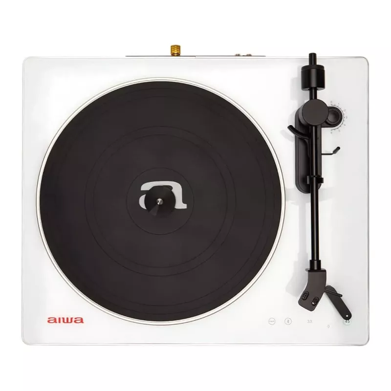 AIWA APX-680BT/WT Belt-Drive Turntable with Bluetooth, USB Recording, and PC Connectivity - Black