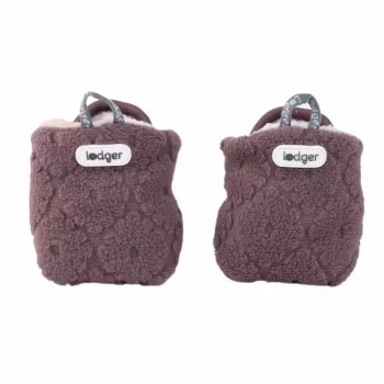 Lodger Slipper Folklore Fleece Baby Slippers, Mauve, 12-18 Months