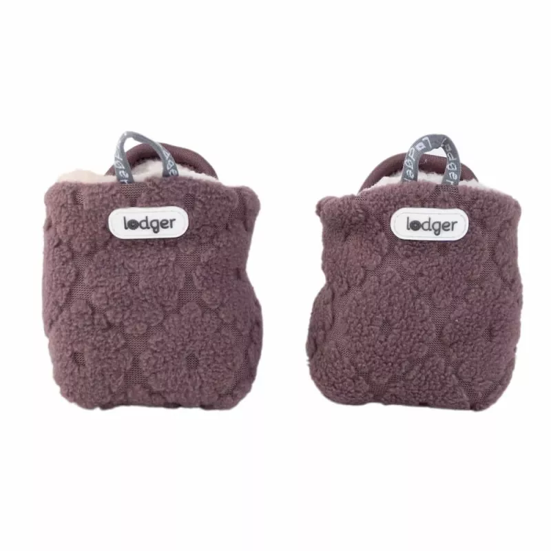 Lodger Slipper Folklore Fleece Baby Slippers, Mauve, 12-18 Months