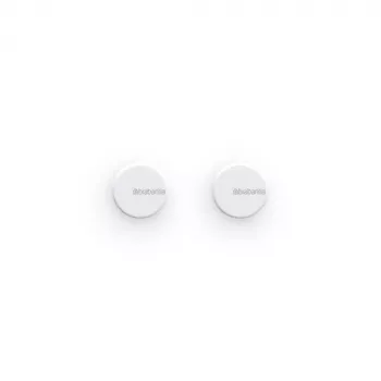 Brabantia MindSet Towel Hooks, Set of 2, Mineral Fresh White