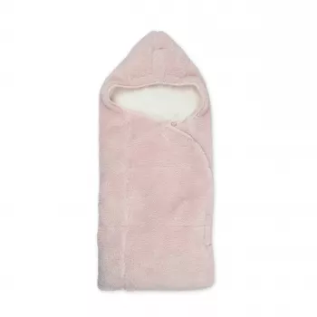 Lodger Wrapper Teddy Swaddle Blanket, Powder