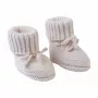 Lodger Slipper Folklore Merino Wool Baby Slippers, Birch, 0-6 Months