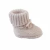 Lodger Slipper Folklore Merino Wool Baby Slippers, Birch, 0-6 Months