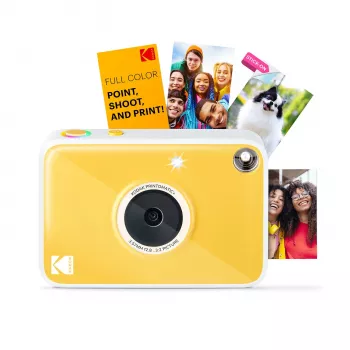 Kodak RODOMATICPYL Digital Instant Camera with ZINK Zero Ink Printing, 10MP, 3.5 inch LCD, Bluetooth, USB-C, MicroSD
