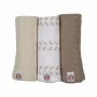 Lodger Swadler Solid Matcha Cotton Swaddle, Birch, 70x70 cm, 3-Pack