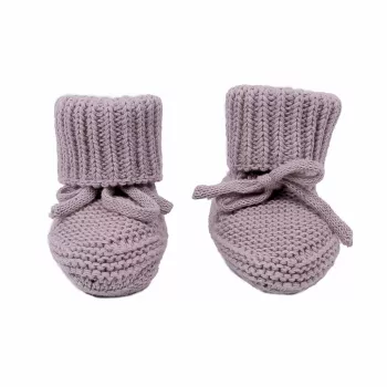 Lodger Slipper Knit Baby Slippers, Rose, 0-6 Months