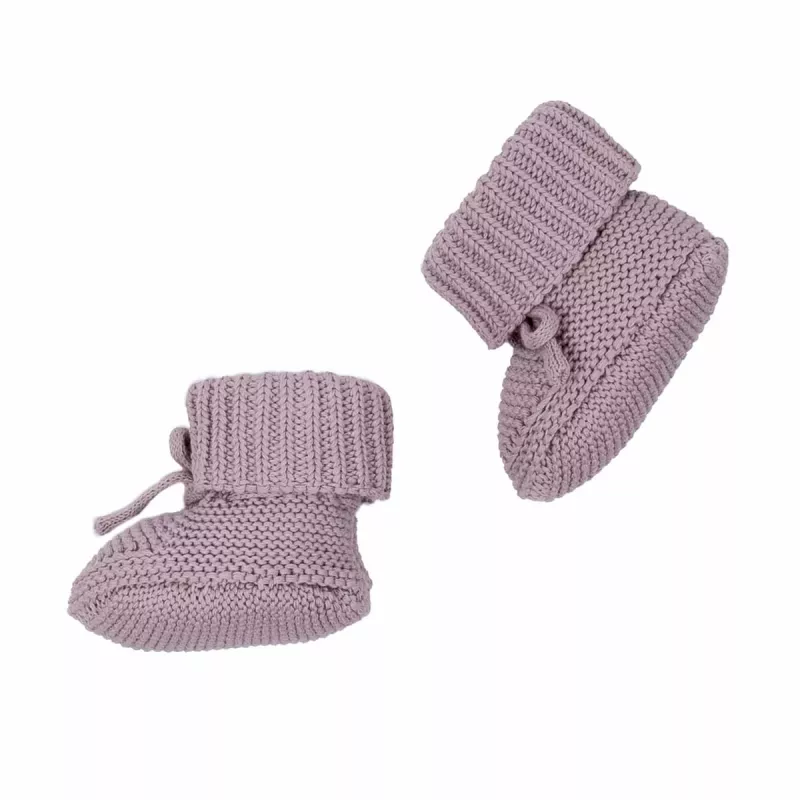 Lodger Slipper Knit Baby Slippers, Rose, 0-6 Months