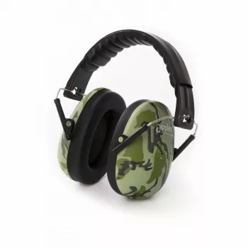 Jippie's Kids Noise-Reducing Earmuffs, Camouflage | 27 dB SNR Hearing Protection for Children