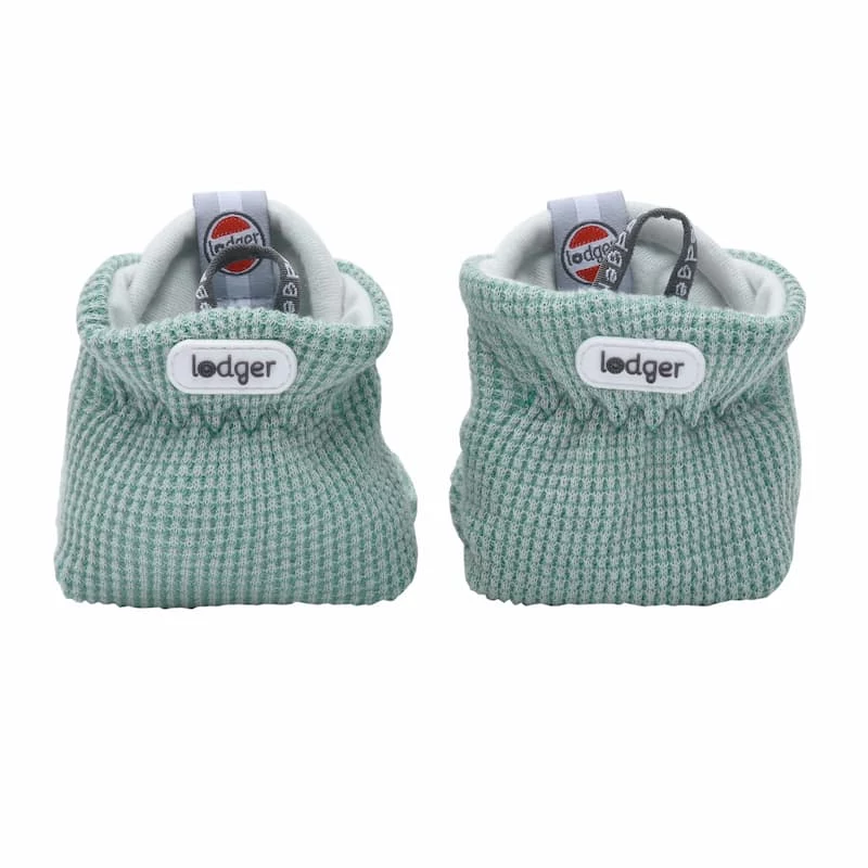 Lodger Slipper Ciumbelle Cotton Slippers, 3-6 Months, Silt Green