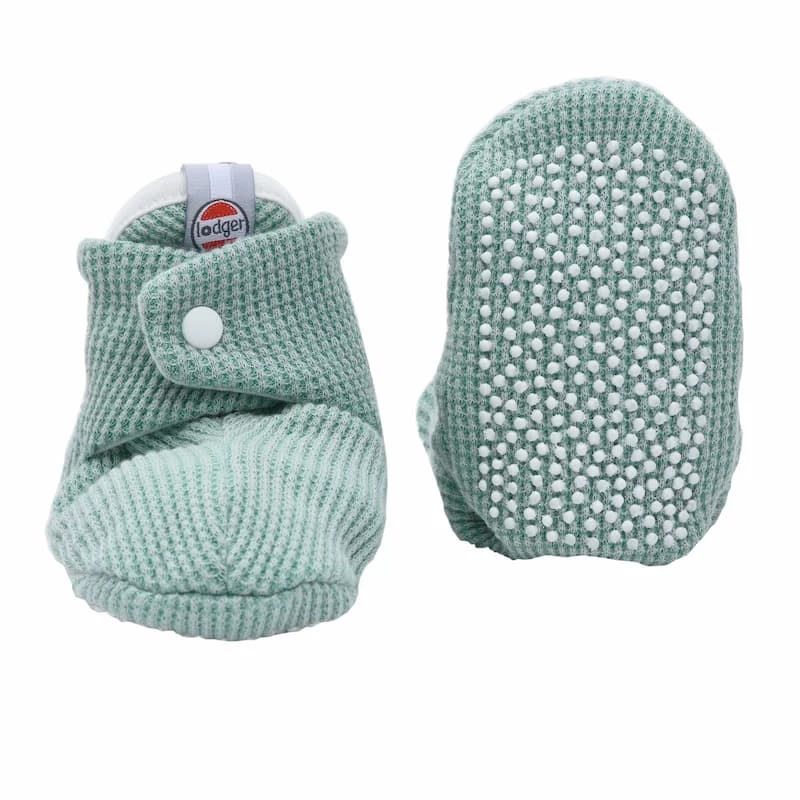 Lodger Slipper Ciumbelle Cotton Slippers, 3-6 Months, Silt Green