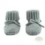 Lodger Slipper Folklore Merino Wool Baby Slippers, Silk, 0-6 Months