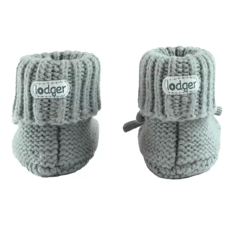 Lodger Slipper Folklore Merino Wool Baby Slippers, Silk, 0-6 Months