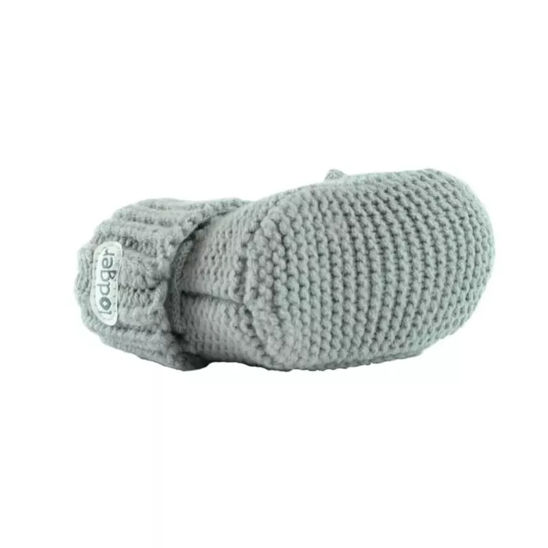 Lodger Slipper Folklore Merino Wool Baby Slippers, Silk, 0-6 Months