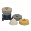 BABY'S ONLY Silicone Stacking Tower Rocket, Earth Tones, 0+ Months