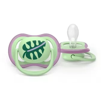 Philips Avent Ultra Air Pacifier 6-18 Months, 2-Pack, Girls