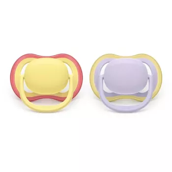 Philips Avent Ultra Air Pacifier 0-6 Months, 2-Pack, Girls