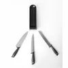 Brabantia Tasty+ In-Drawer Knife Block Set, Dark Grey, 3 Knives