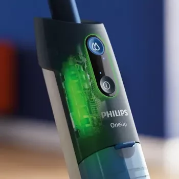 Philips OneUp Series 3000 Cordless Electric Hard Floor Cleaner, Deep Blue