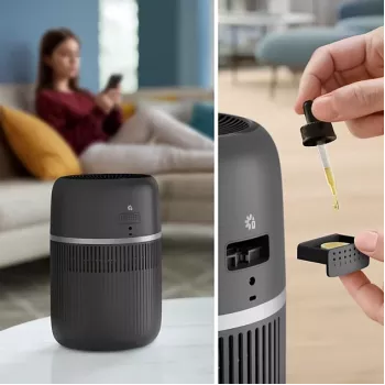 Philips 4000 Series Humidifier HU4210/03 - NanoCloud Evaporative, 300 ml/h, 2L Tank, Charcoal Grey