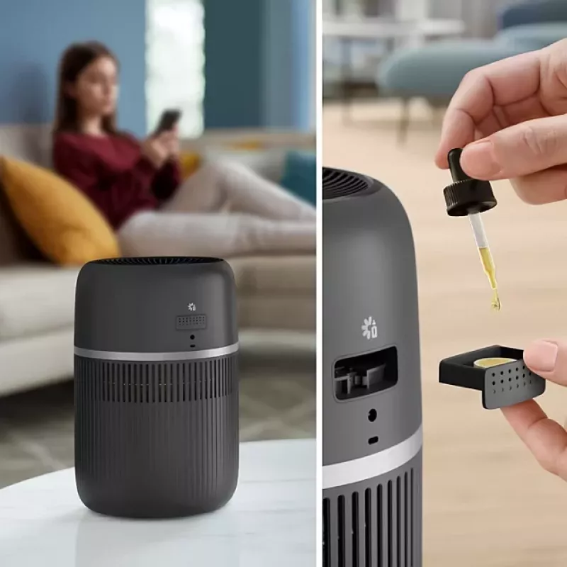 Philips 4000 Series Humidifier HU4210/03 - NanoCloud Evaporative, 300 ml/h, 2L Tank, Charcoal Grey