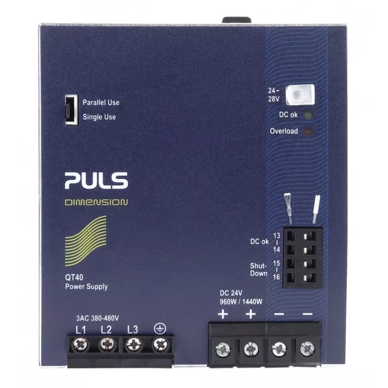 PULS DIMENSION QT40.241 DIN Rail Power Supply 24V DC 40A 960W 3-Phase