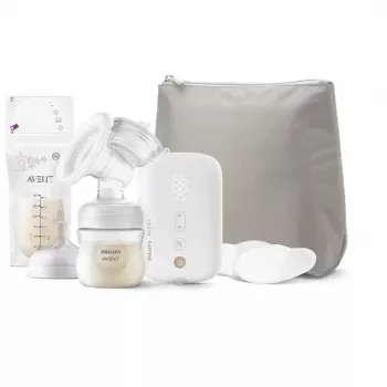 Philips AVENT Single Electric Breast Pump, Rechargeable, 8 Stimulation & 16 Expression Levels, Natural Motion Technology, BPA-Free