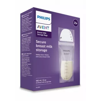 Philips AVENT Breast Milk Storage Bags 180 ml, 25 Pack