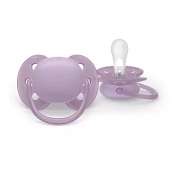 Philips Avent Ultra Soft Pacifier 6-18 Months, Neutral, 2 Pack
