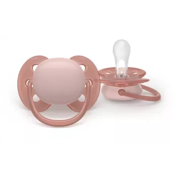 Philips Avent Ultra Soft Pacifier 6-18 Months, Neutral, 2 Pack