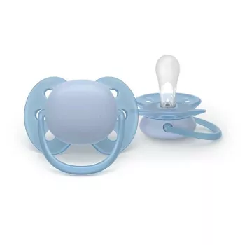 Philips Avent Ultra Soft Pacifier 0-6 Months, Neutral, 2 Pack
