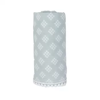 Lodger Swaddle Tribe Muslin Cotton Swaddle Blanket 120x120 cm Ice Flow