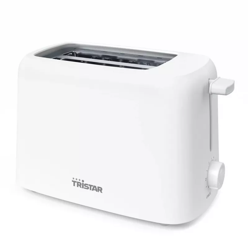 Tristar BR-1061 Toaster with Bun Warmer, Defrost, Reheat, Overheat Protection, White
