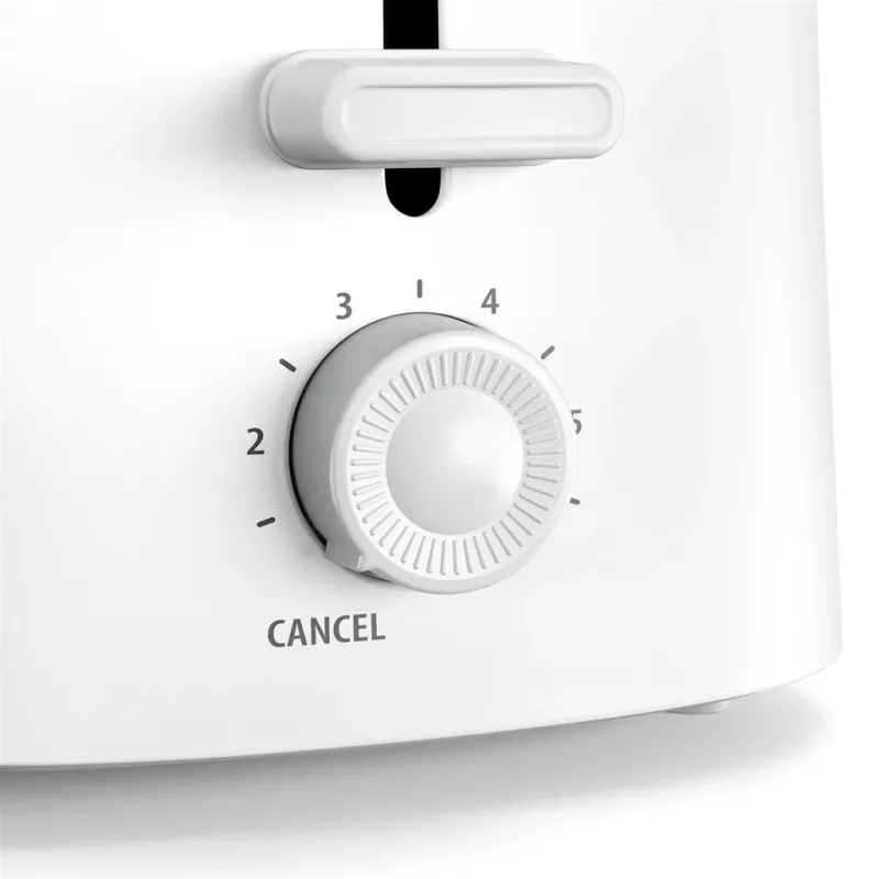 Tristar BR-1061 Toaster with Bun Warmer, Defrost, Reheat, Overheat Protection, White