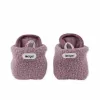 Lodger Slipper Teddy Baby Slippers, Rose, 3-6 Months