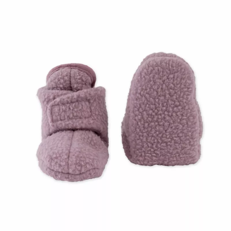 Lodger Slipper Teddy Baby Slippers, Rose, 3-6 Months