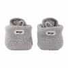 Lodger Slipper Teddy Baby Slippers, Storm, 12-18 Months