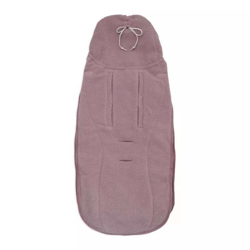 Lodger Mini BunkerTeddy All-Season Footmuff for Car Seats, Rose