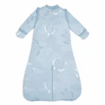 Lodger Hopper Matcha Turtle Baby Sleeping Bag with Removable Sleeves, Blue Fogg, 50/62