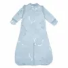 Lodger Hopper Matcha Turtle Baby Sleeping Bag with Removable Sleeves, Blue Fogg, 50/62