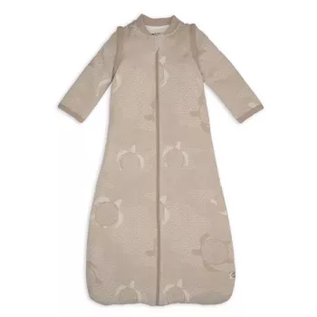Lodger Hopper Matcha Turtle Baby Sleeping Bag with Removable Sleeves, Beige, 68-80 cm