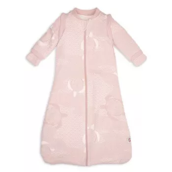 Lodger Hopper Matcha Turtle Baby Sleeping Bag with Removable Sleeves, Powder, 50/62